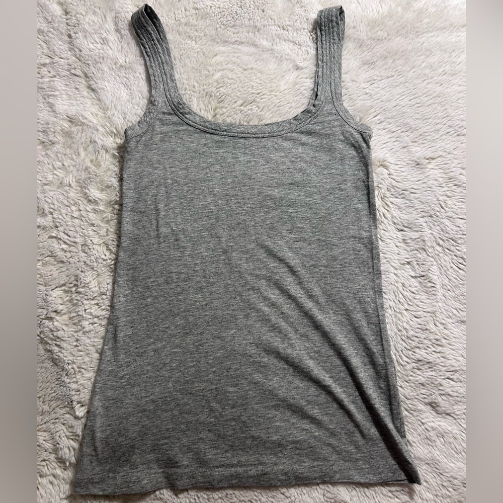 Theory Heather Gray Scoop Neck Tank Top - Women